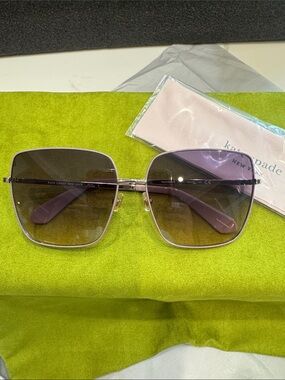 kate spade Purple Gradient Oversized Square Sunglasses for Women